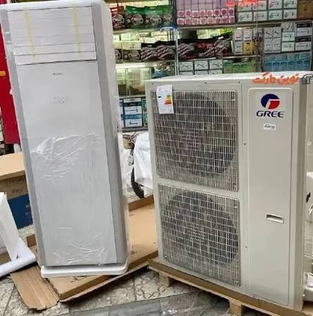 کولرگازی 36000 ایستاده گری تک فن گاز R410a با گارانتی NIA